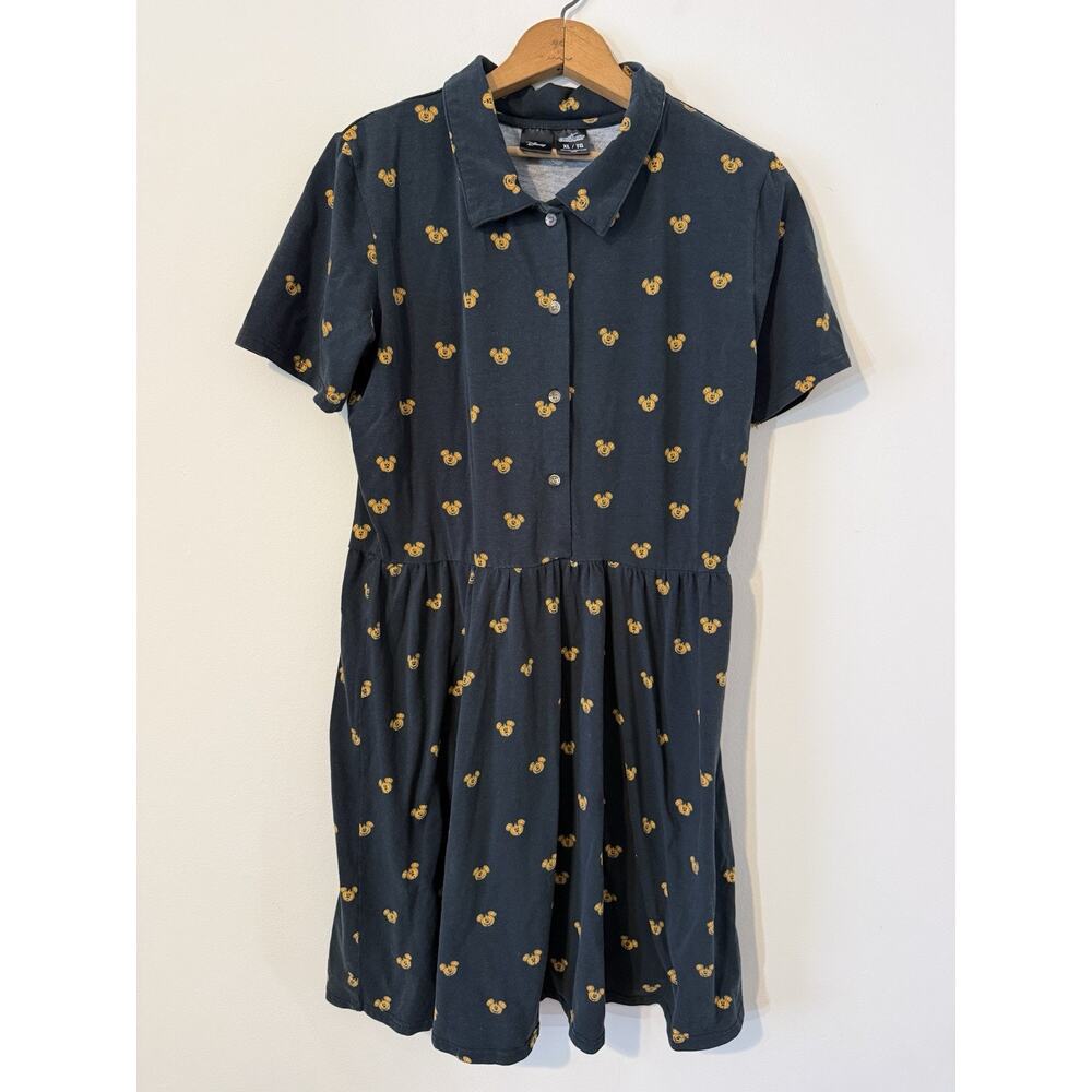 Cakeworthy Collared Mickey Mouse Disney Halloween Pumpkin Fall Dress XL